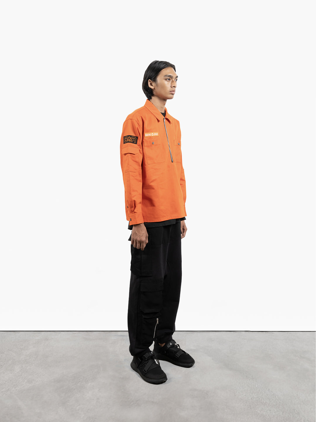 Plant Explorer Patch Shirt Orange