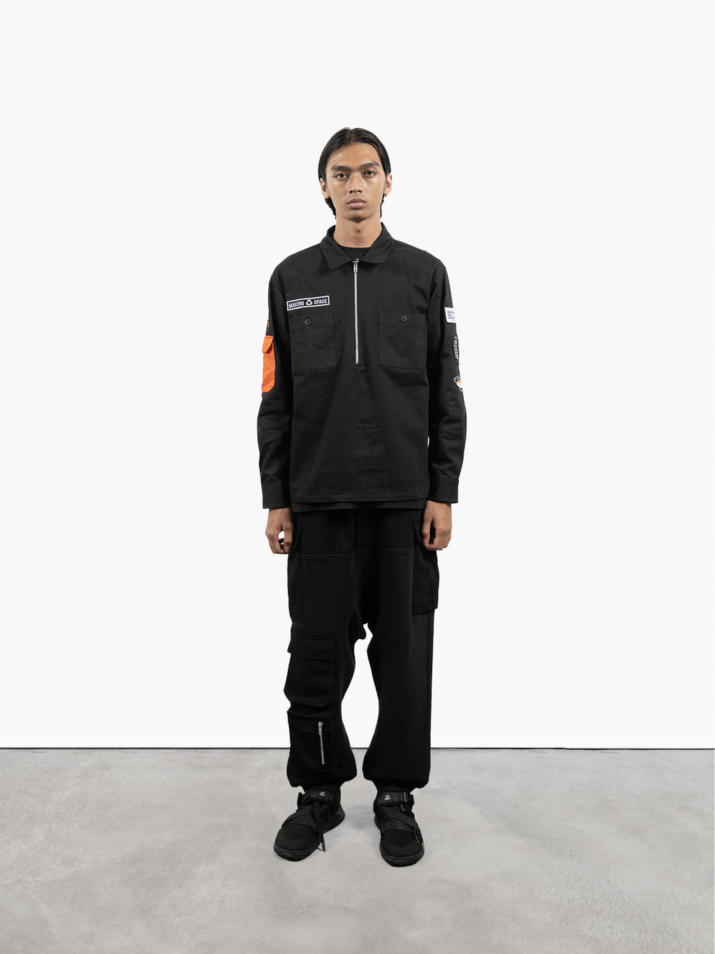 Plant Explorer Patch Shirt Black