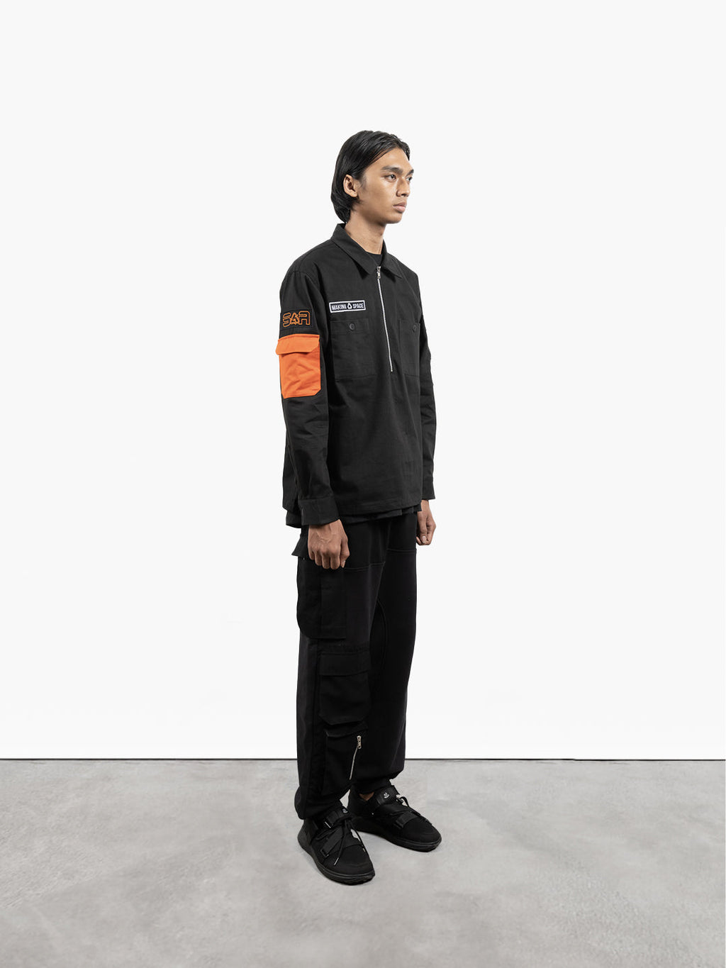 Plant Explorer Patch Shirt Black