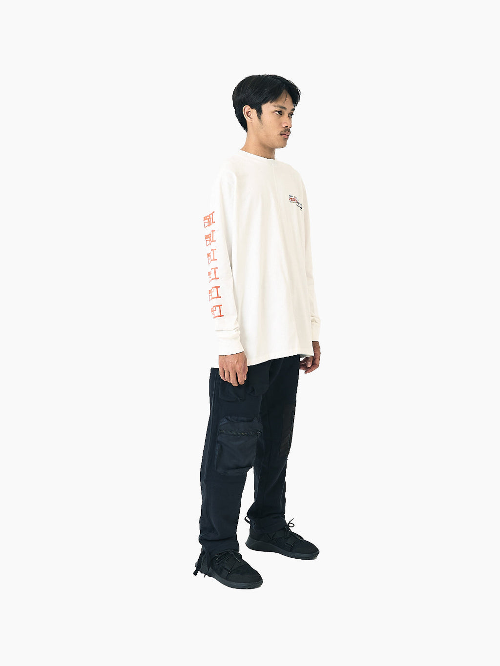 Radical Recycling Long Sleeve T-Shirt White