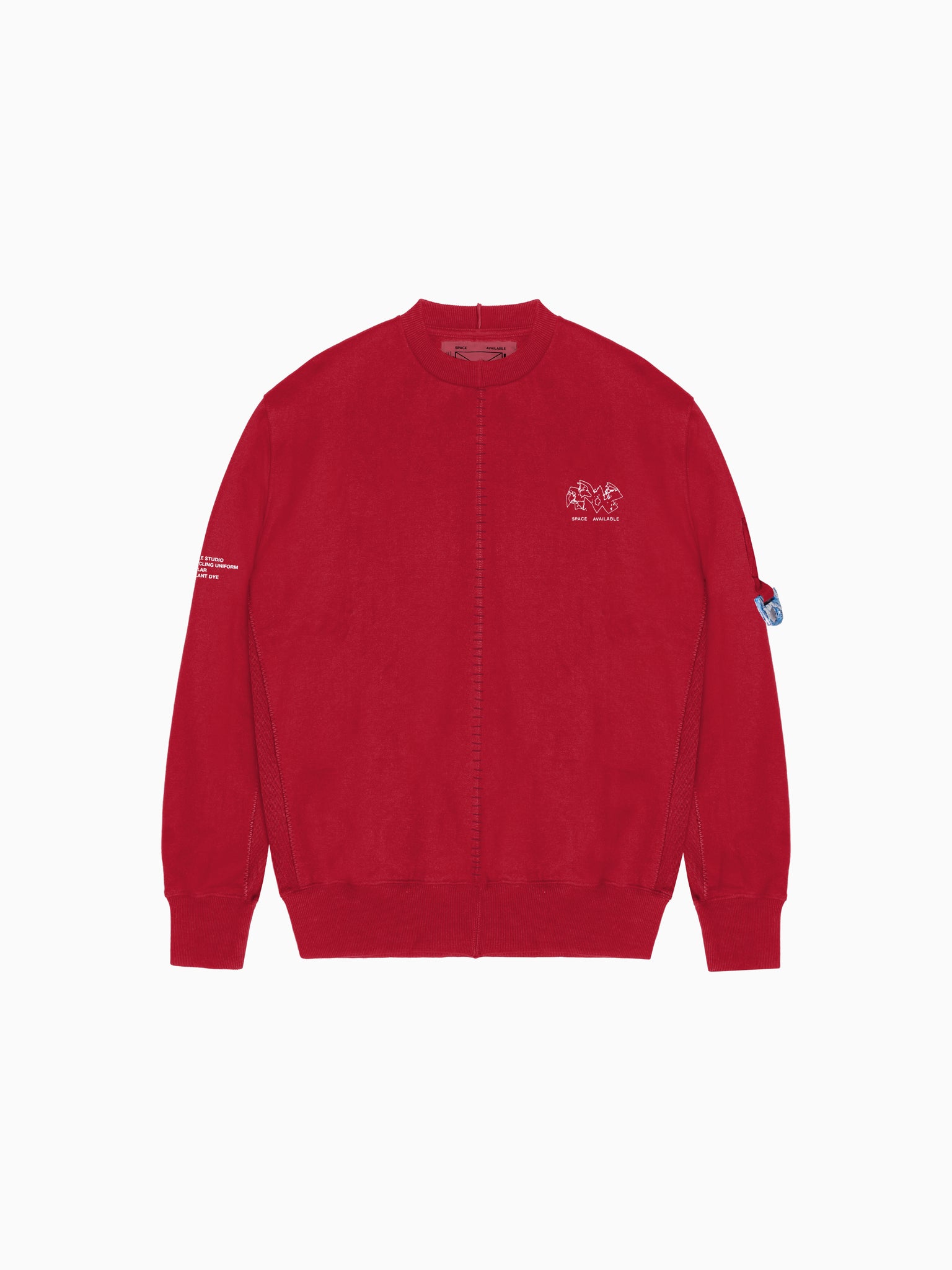 Recyling Uniform Crewneck Sweat Red