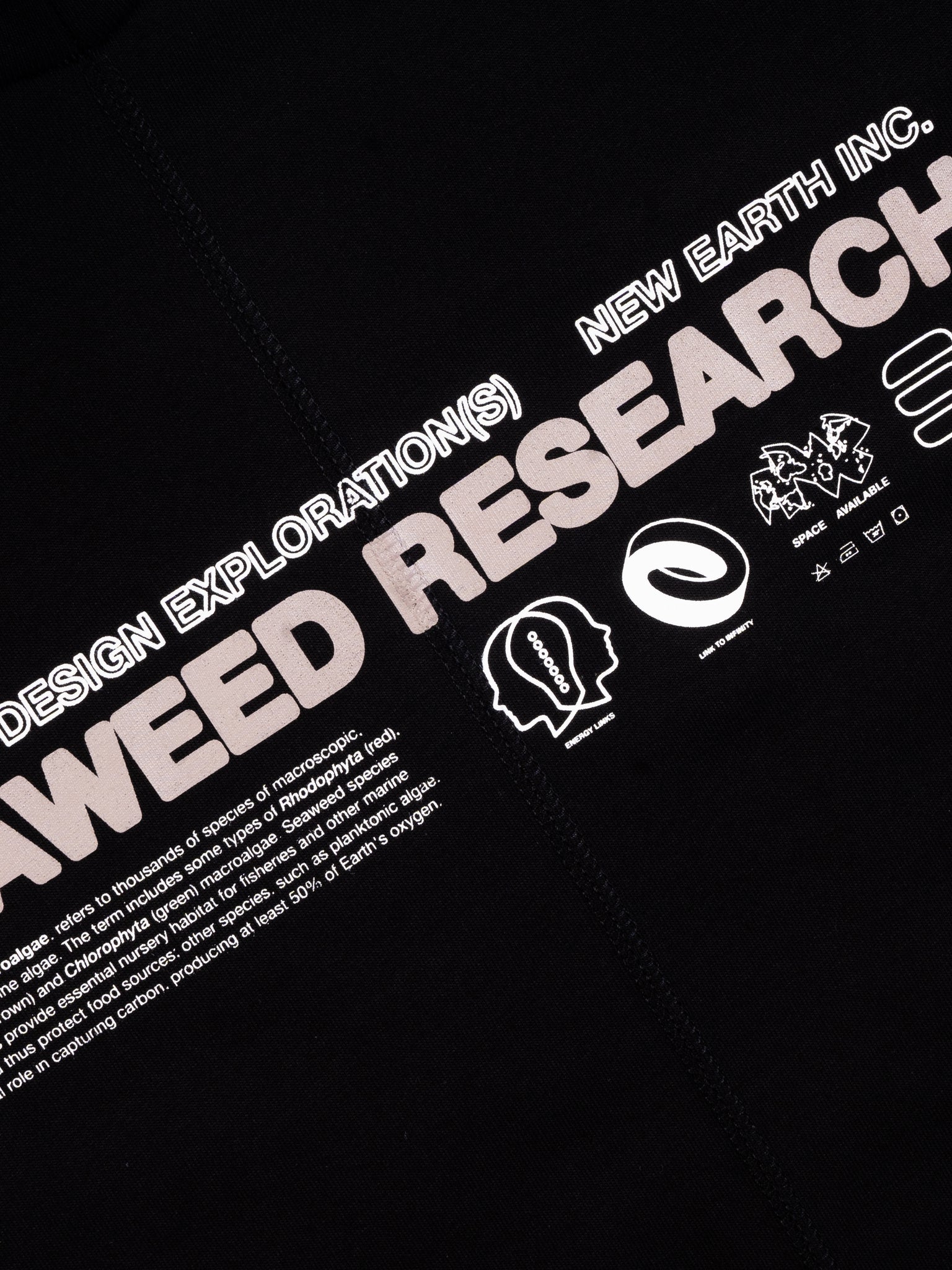 Seaweed Research Tee Black