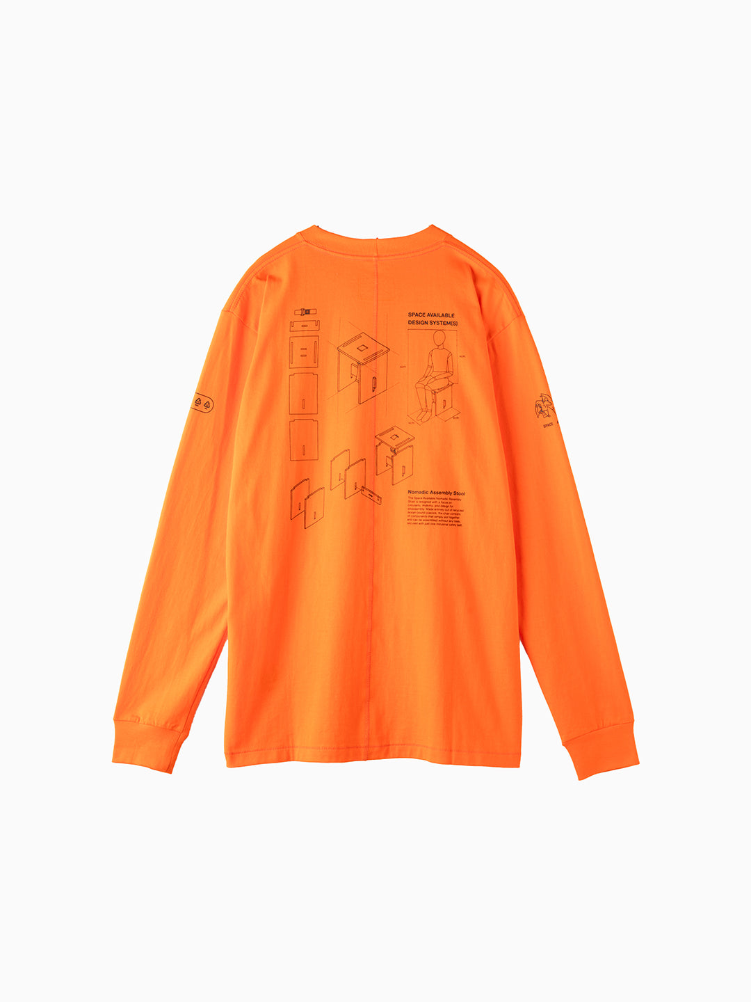 Nomadic Stool Long Sleeve Tee Orange