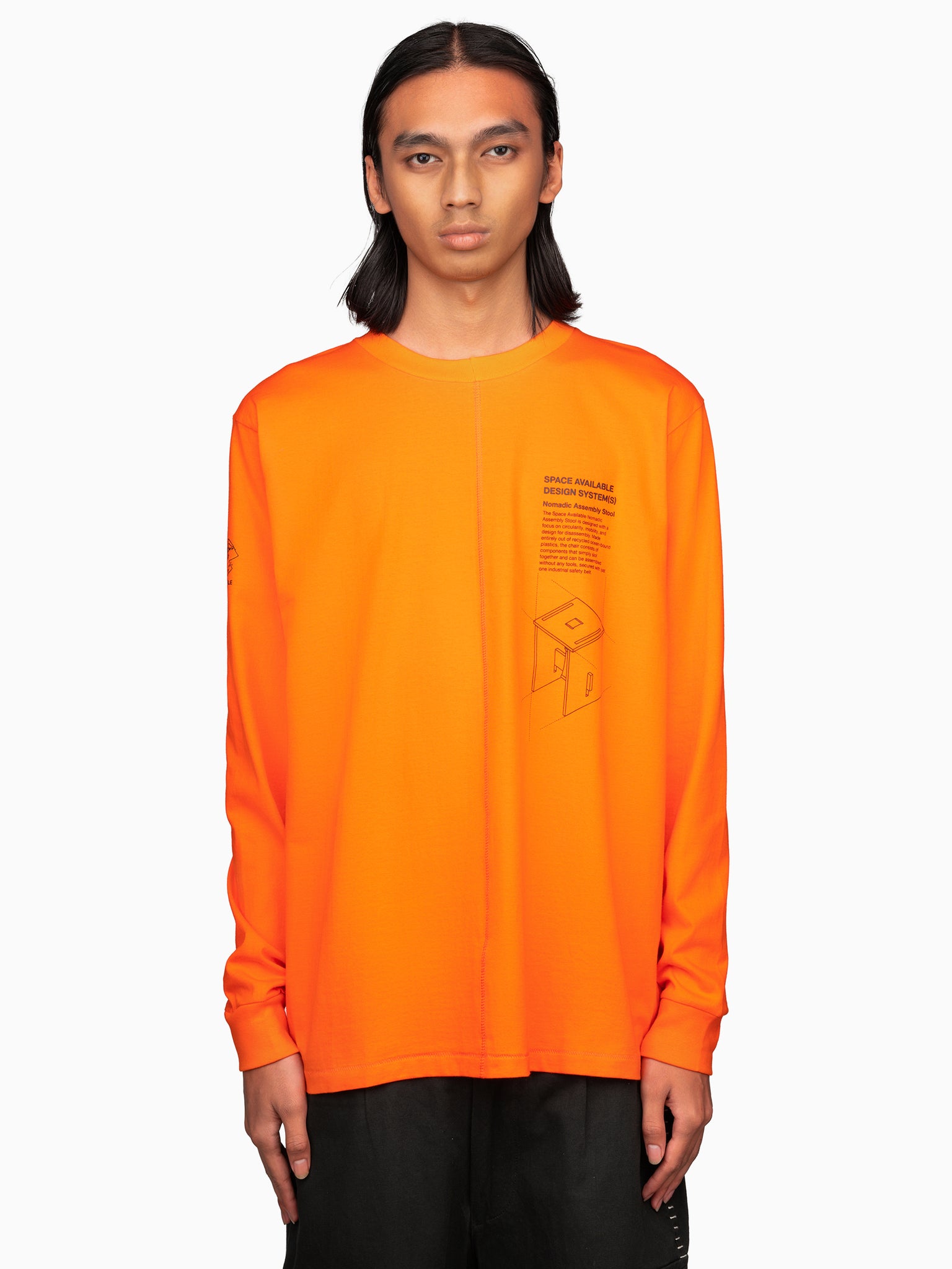 Nomadic Stool Long Sleeve Tee Orange