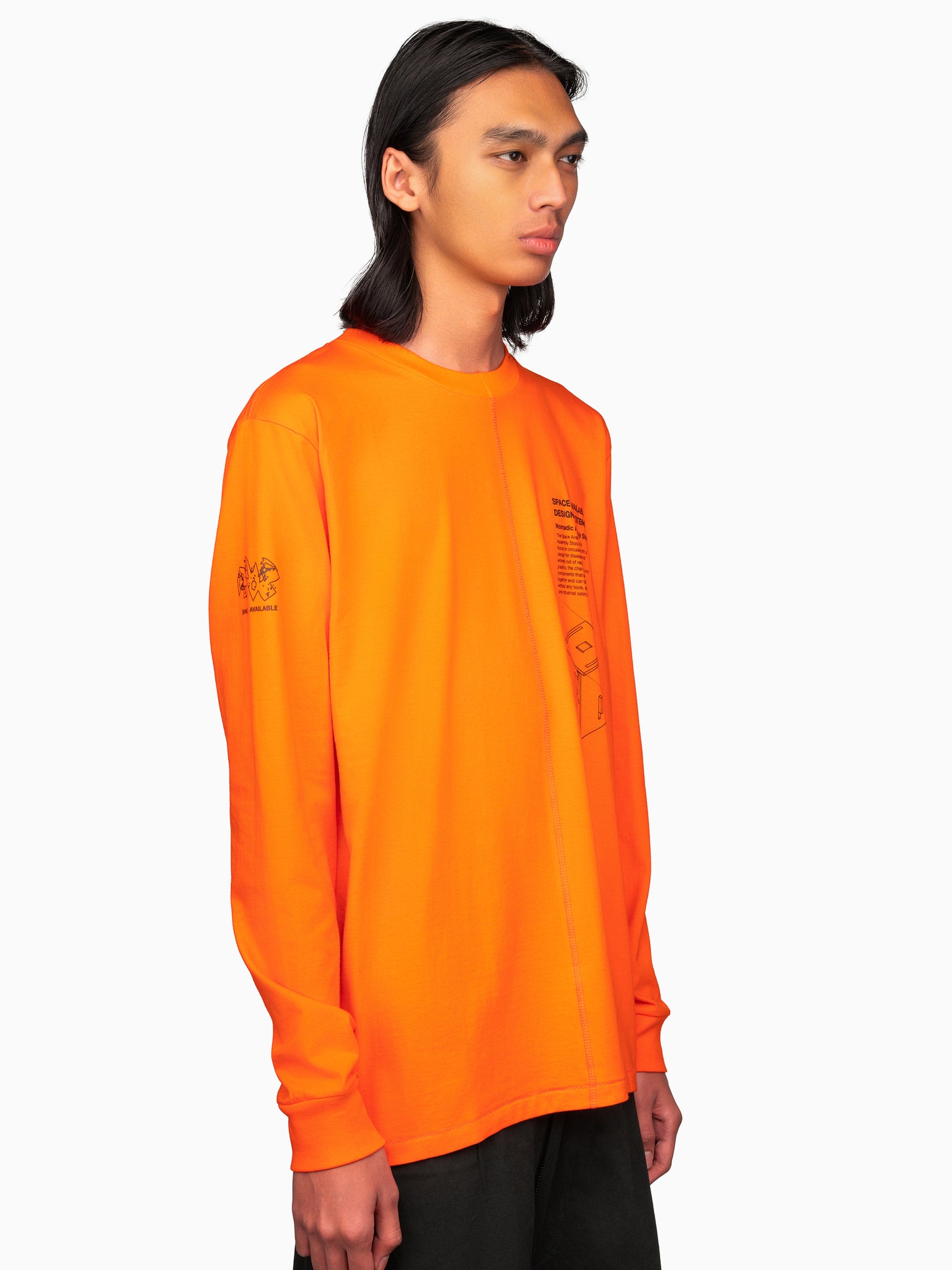 Nomadic Stool Long Sleeve Tee Orange