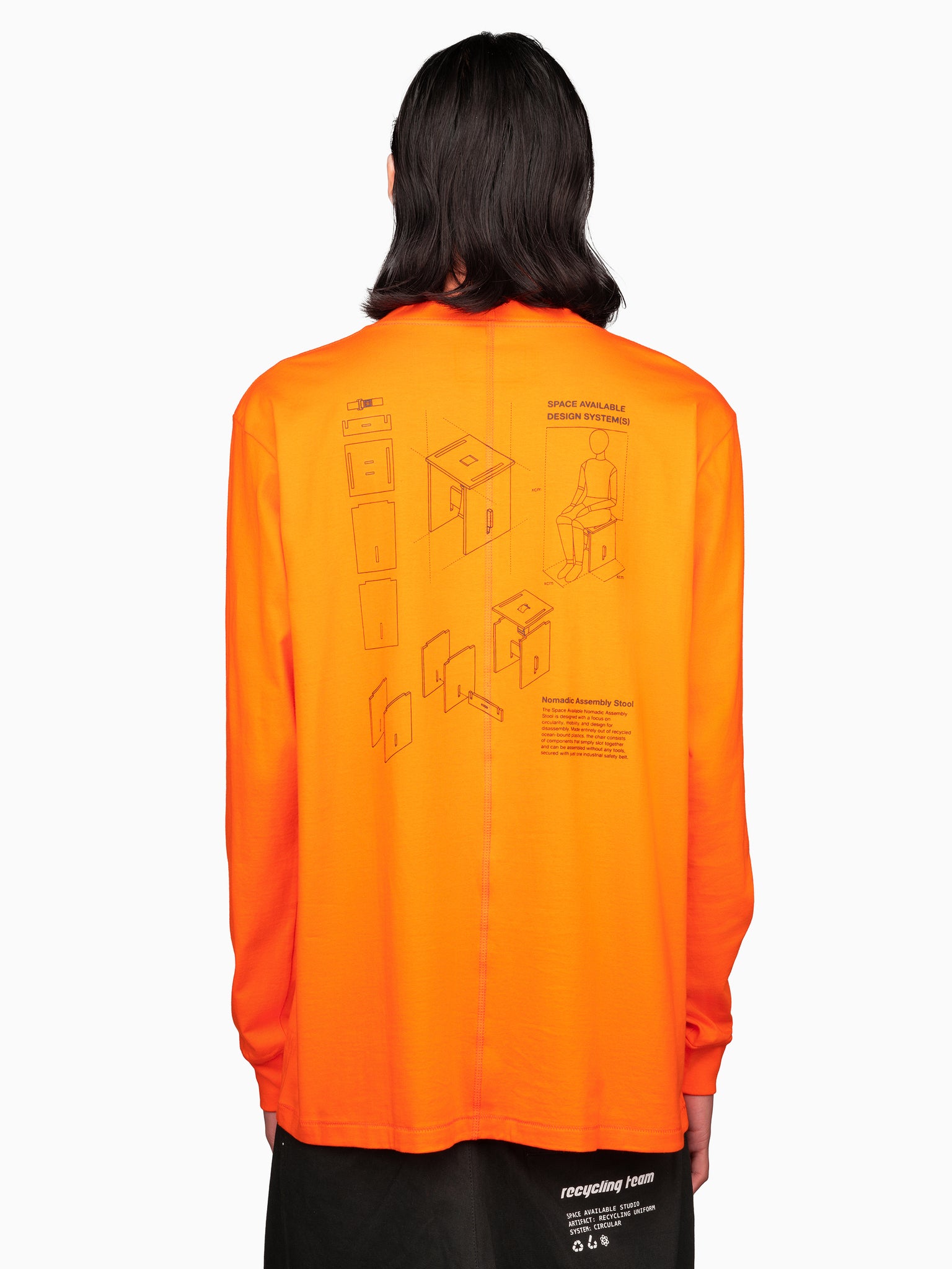 Nomadic Stool Long Sleeve Tee Orange