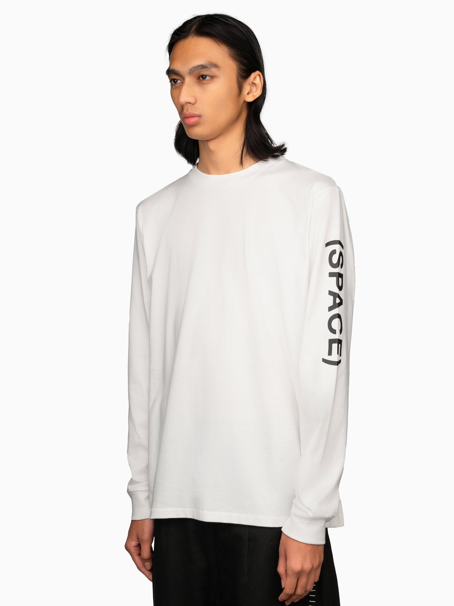 Inner Space Long Sleeve Tee White