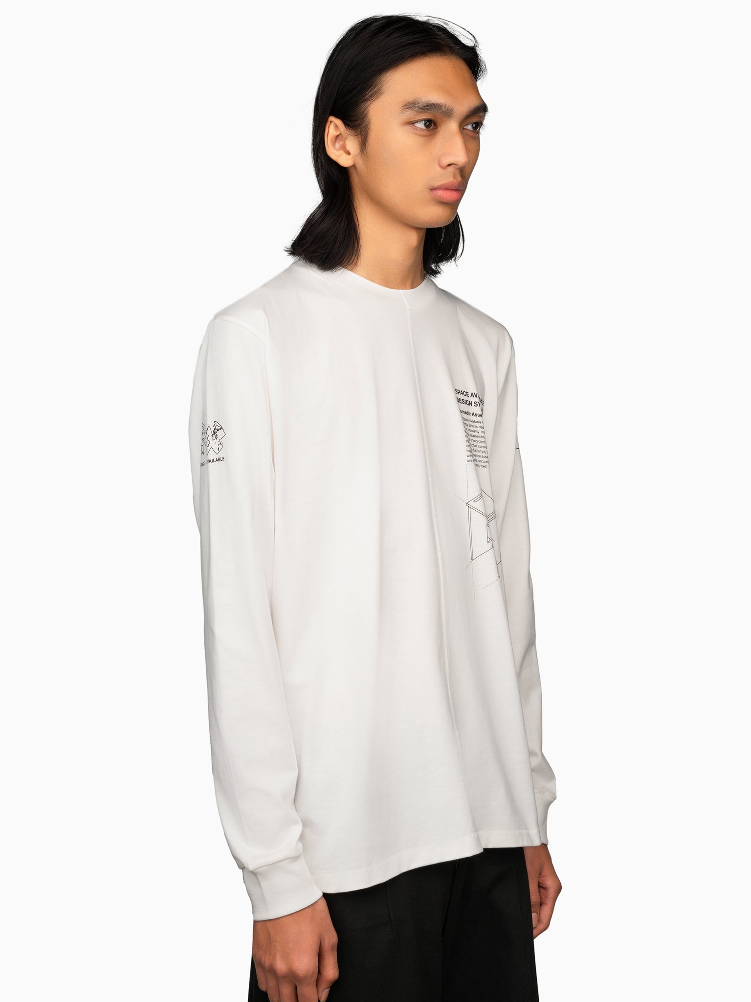 Nomadic Stool Long Sleeve Tee White