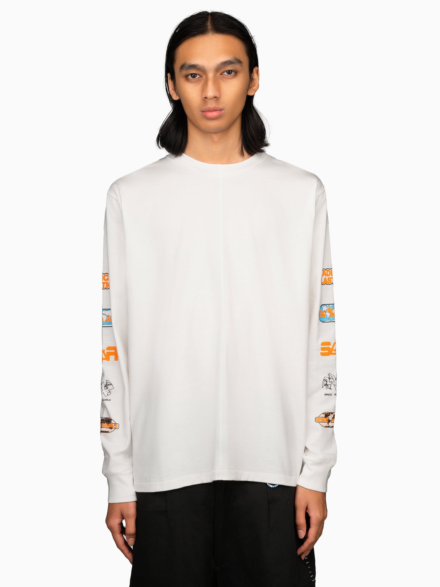 Radical Plastic Long Sleeve Tee White