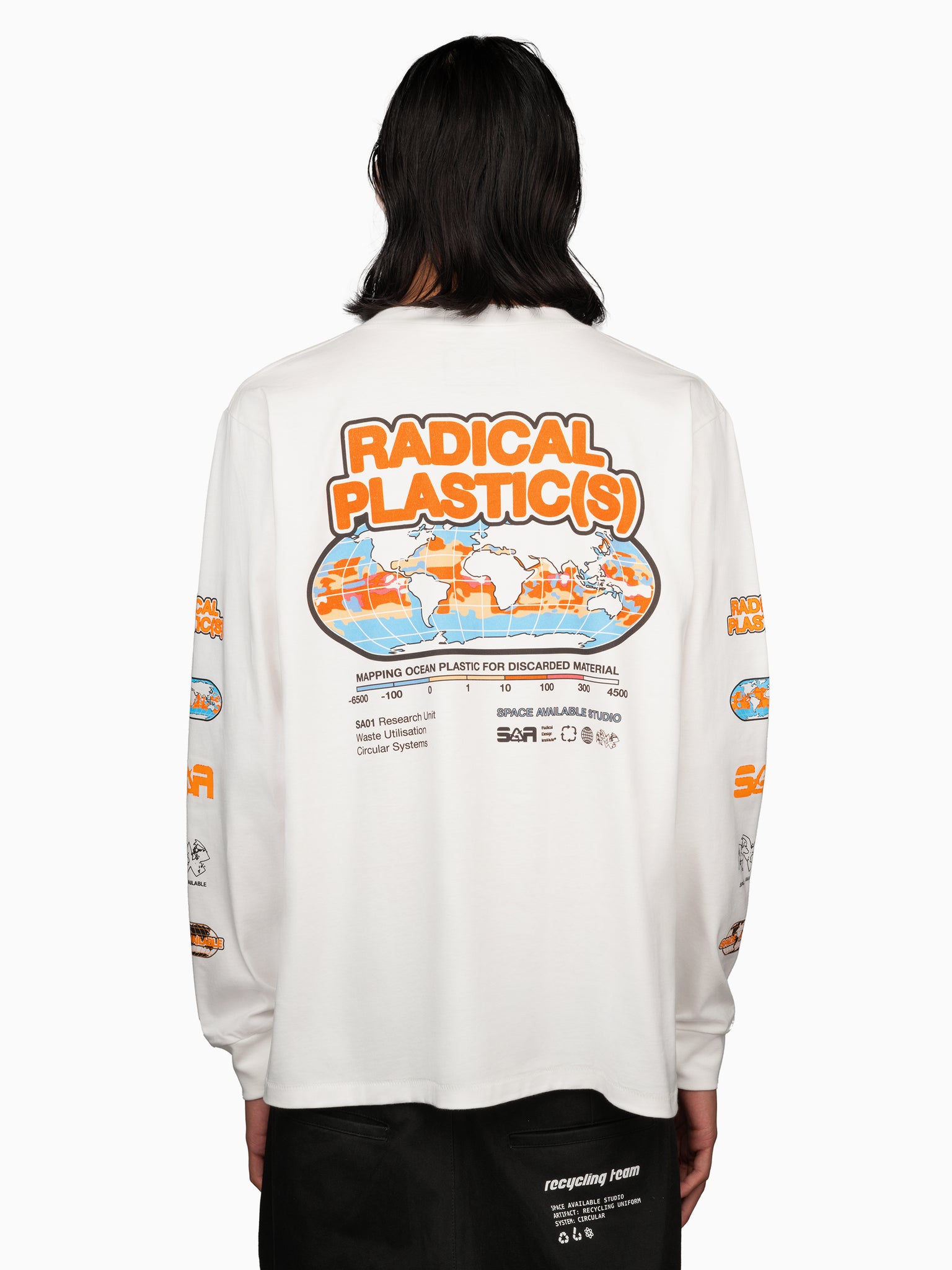 Radical Plastic Long Sleeve Tee White