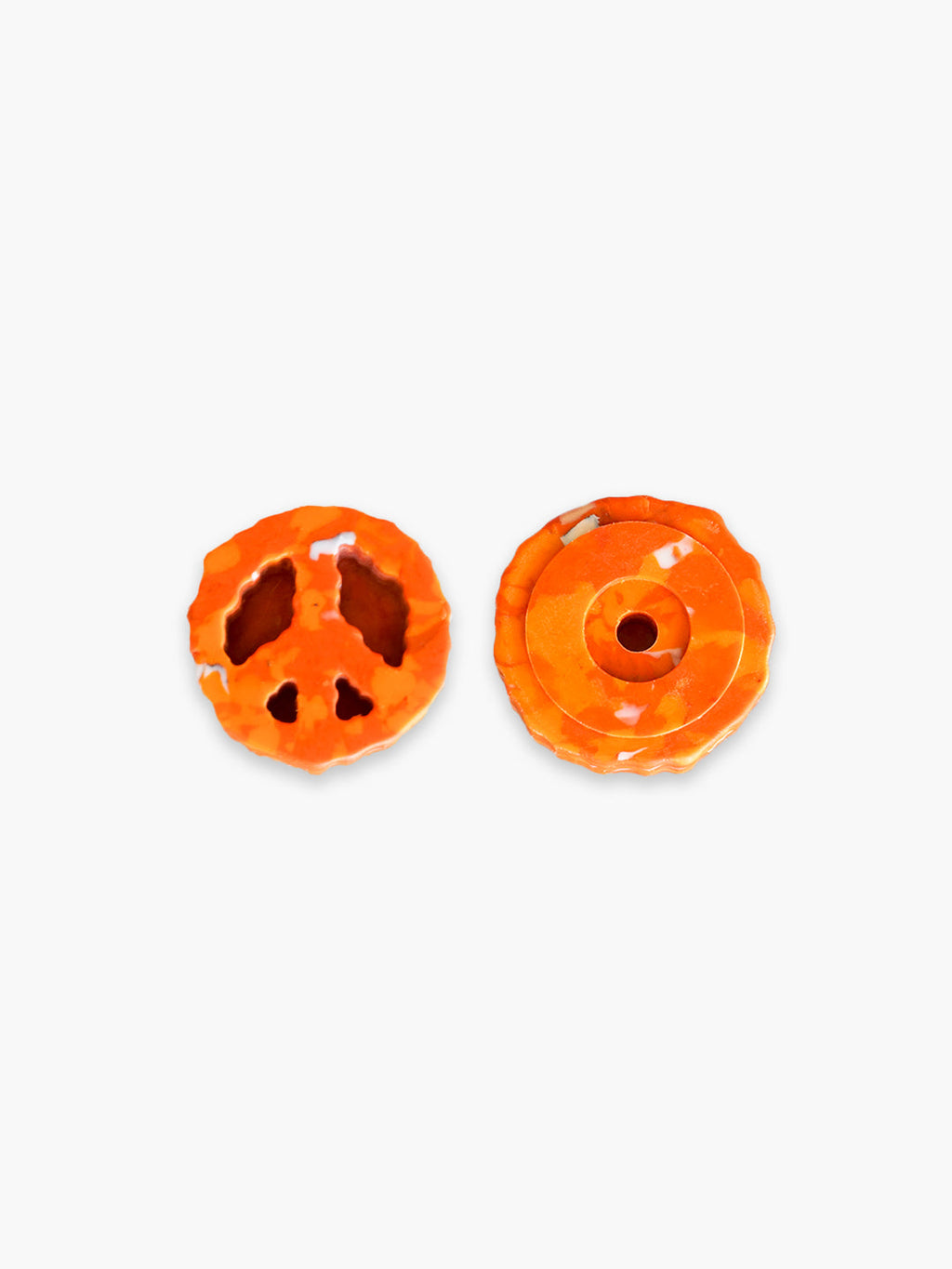 Recycled 7 Inch Vinyl Adapter Orange