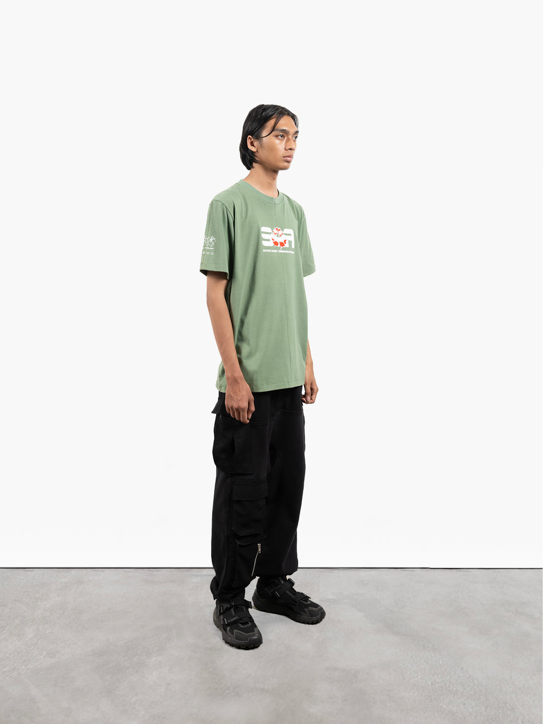 Plants Communication T-shirt Olive