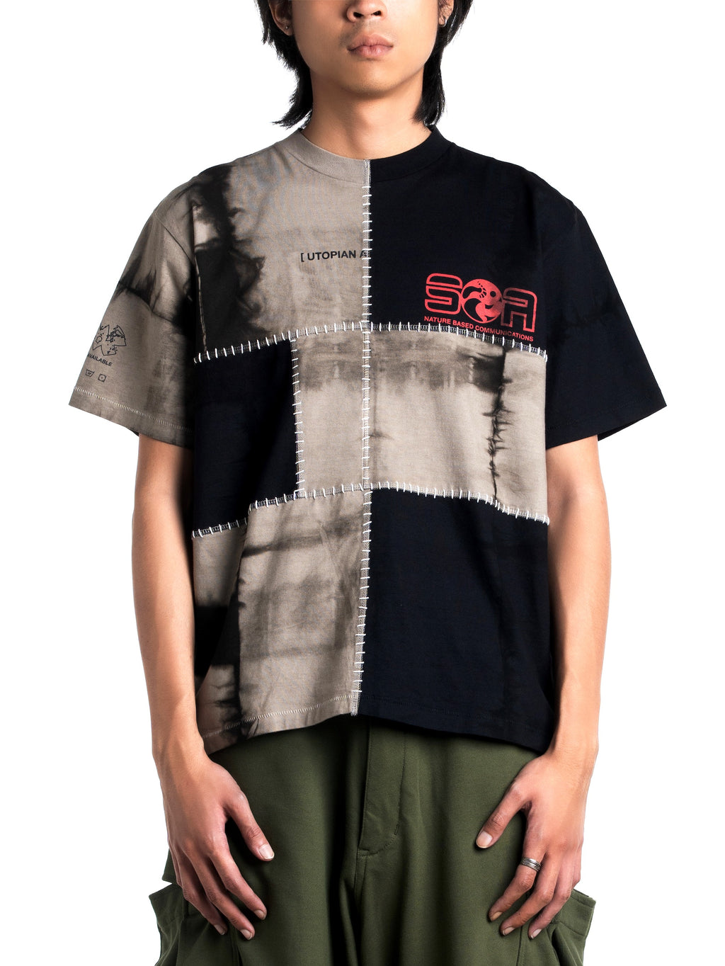 Upcycled Plant Dye Tee Grey