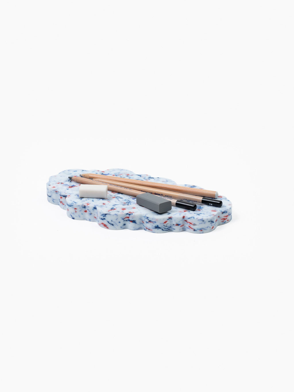 Clouded Desk Tray White