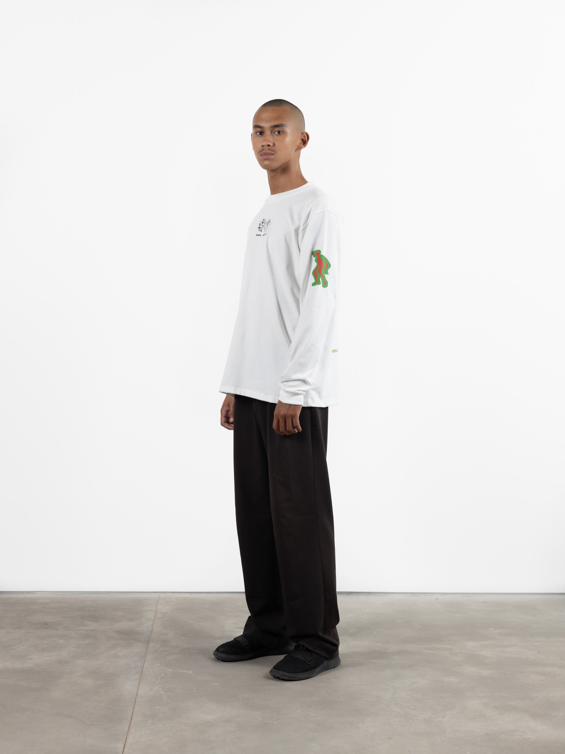 New Green World Long Sleeve T-Shirt White