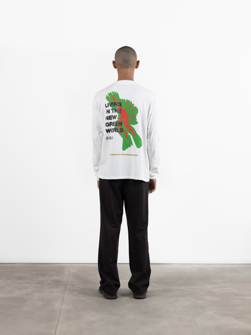 New Green World Long Sleeve T-Shirt White