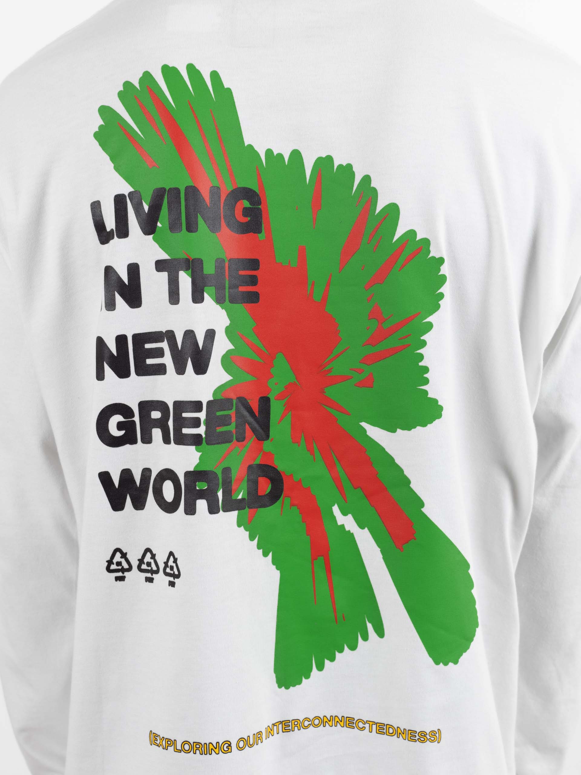 New Green World Long Sleeve T-Shirt White