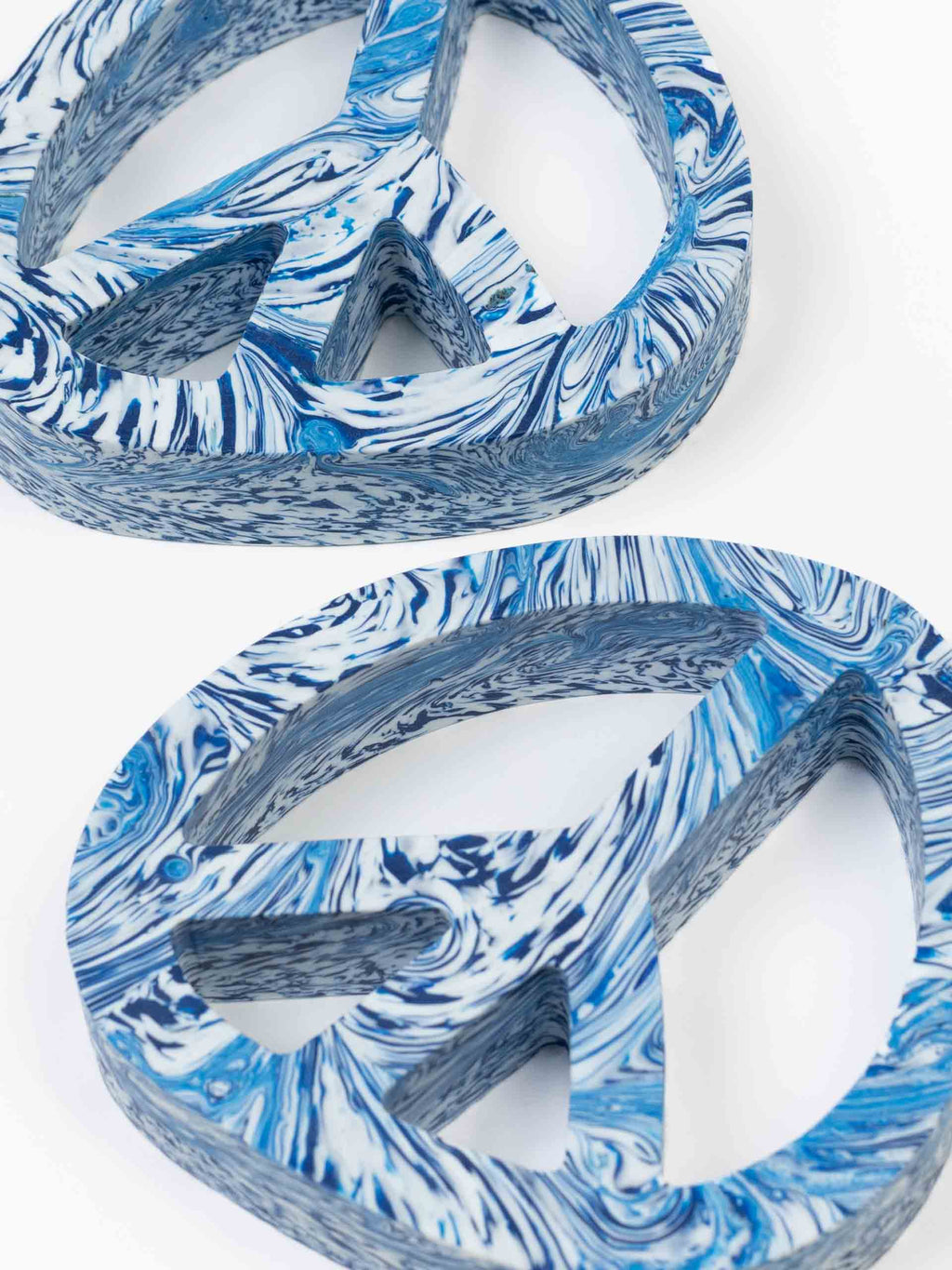 Peace on Earth Coaster Set of 2 Blue