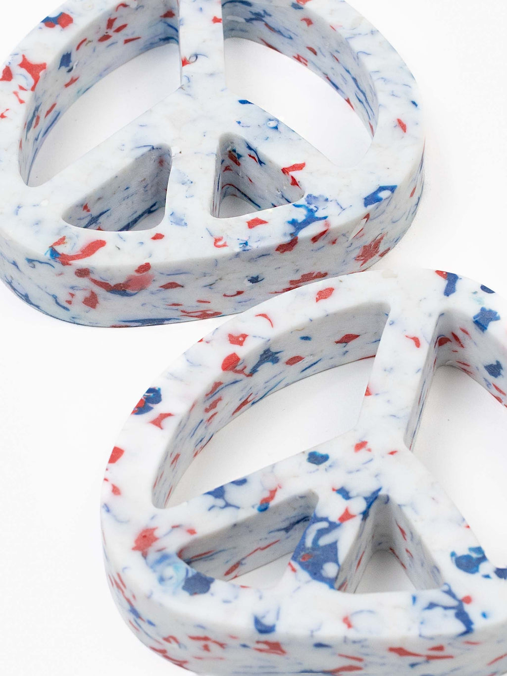 Peace on Earth Coaster Set of 2 White