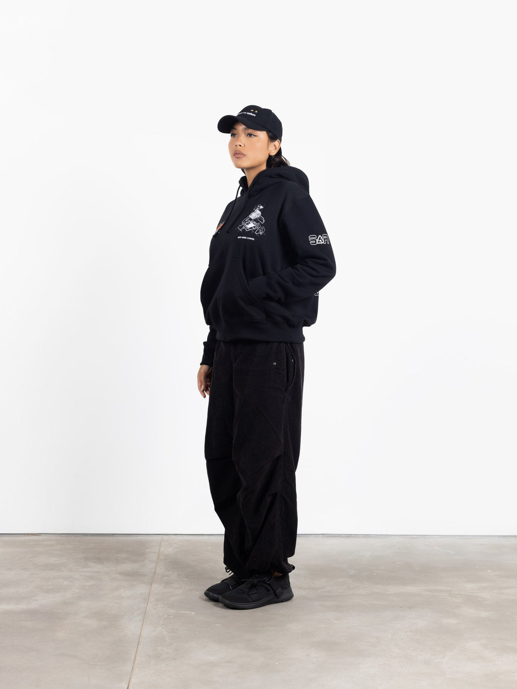 Utopian Architecture Hoodie Black