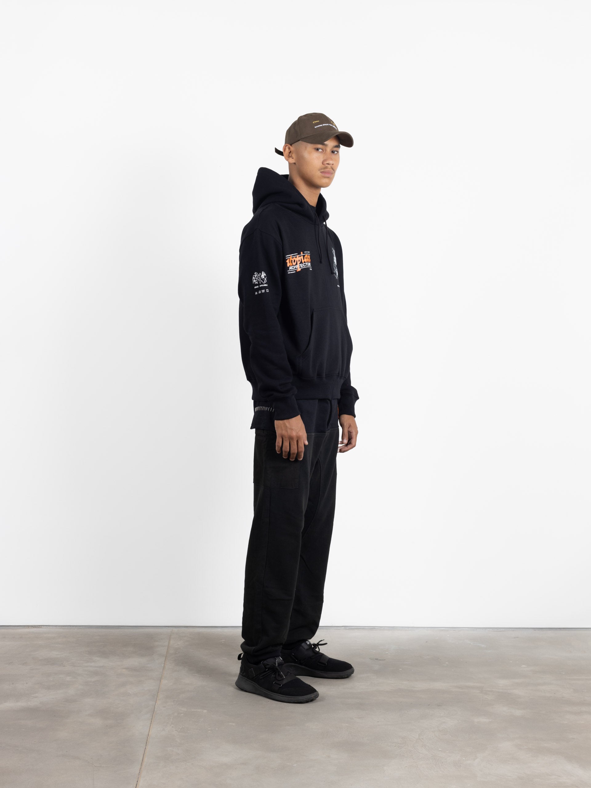 Utopian Architecture Hoodie Black
