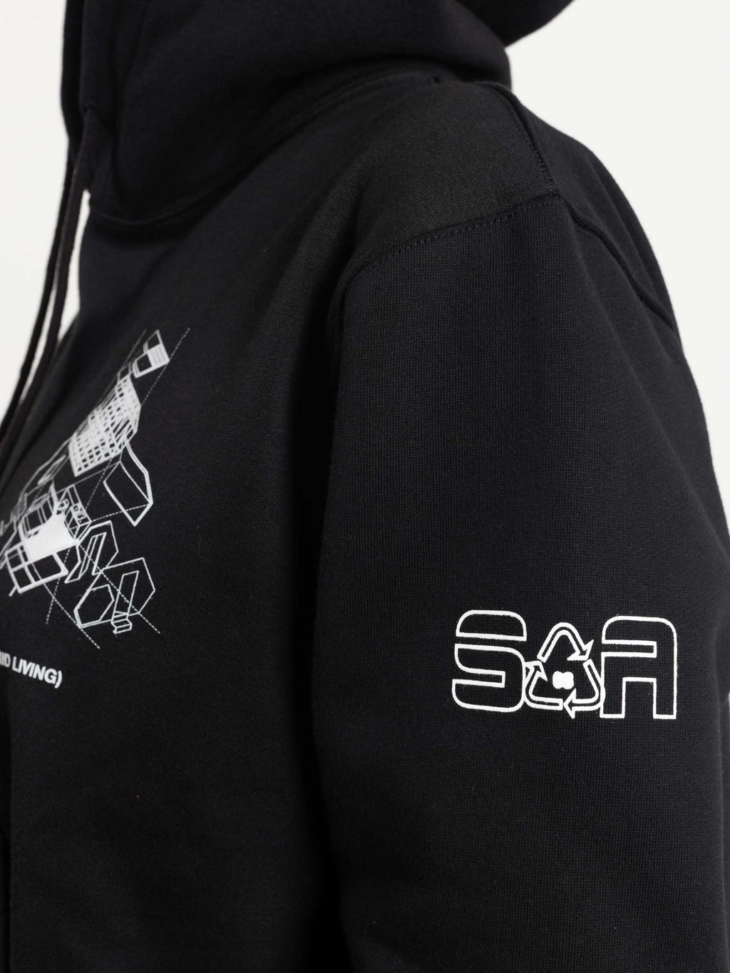 Utopian Architecture Hoodie Black