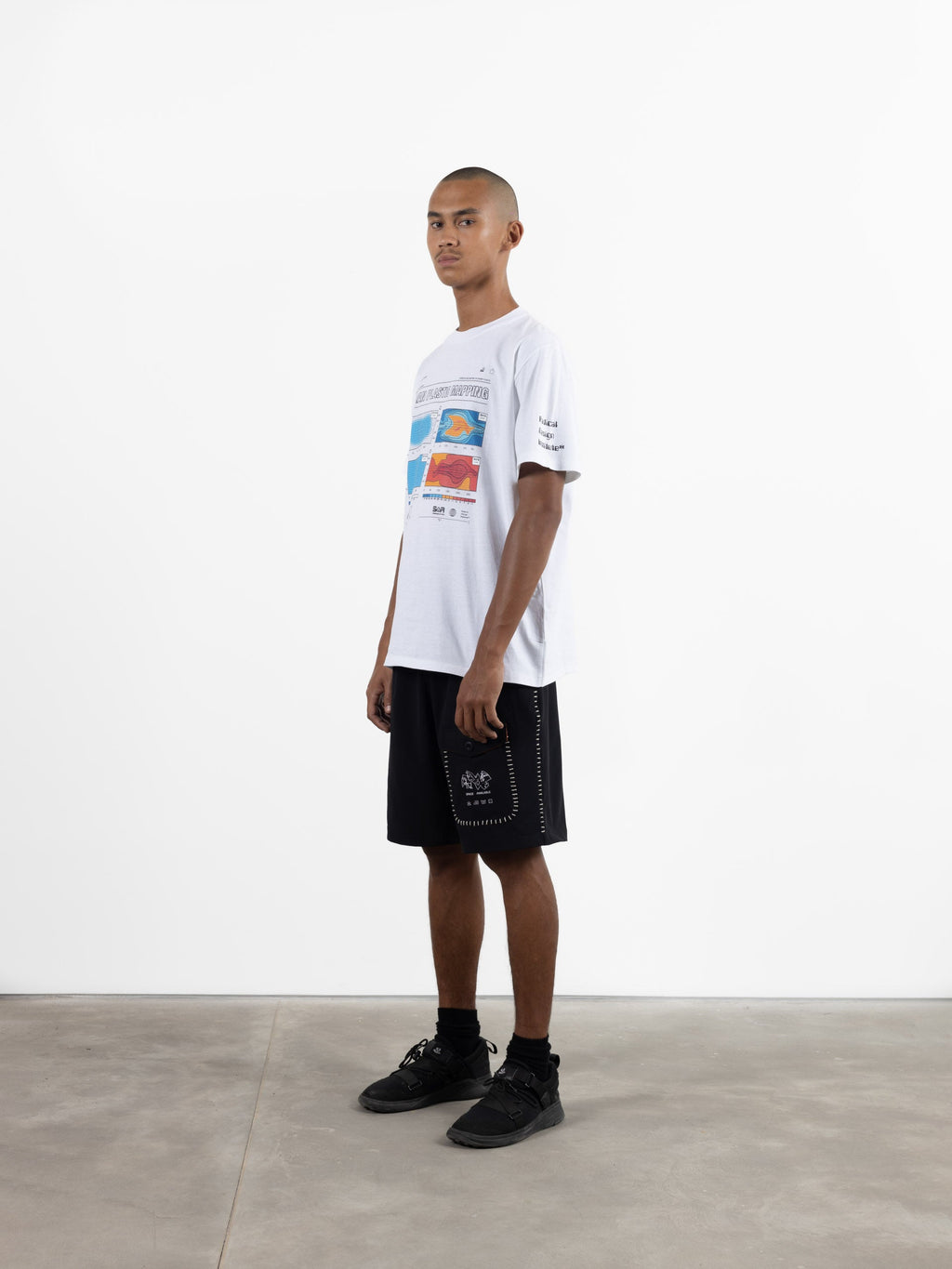 Waste Plastic Mapping T-Shirt White