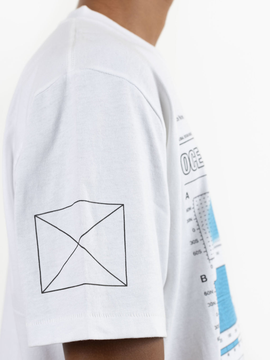 Waste Plastic Mapping T-Shirt White